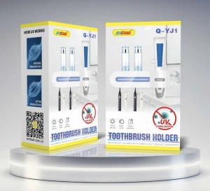 Dozator De Pasta De Dinti Si Suport Pentru Perie Cu Sterilizare UV - Img 3