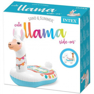 Jucarie gonflabila de piscina pentru copii, Lama Ride-On, 135x94x112cm - Img 2