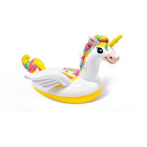 Jucarie gonflabila de piscina pentru copii, Unicorn Ride-On, 198x140x102cm - Img 3