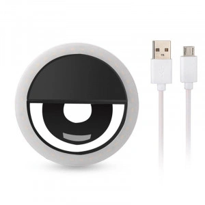 Lampa circulara inel selfie Ring Light telefon , cu clips, - Img 2