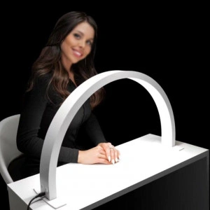 Lampa Moon Light Nails Profesionala, 30W, 3000k-6000k, pentru manichiura, tratamente faciale, masaj, extensii gene, 294 Leduri, 1600 Lumeni, PMU - Img 3