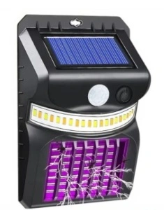 Lampa UV Solara, LED 15x10cm Anti-Insecte, cu Senzor de Miscare si Iluminare Duala