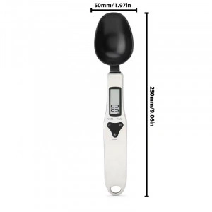 Lingura digitala cu display lcd si cantar, negru/argintiu - Img 6