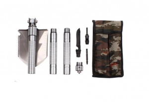 Lopata militara de camping Pliabila– Kit Multifunctional din Otel - Img 5