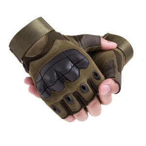 Manusi de lucru/bicicleta fara degete cu protectie militara - Img 2