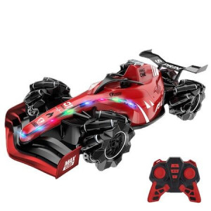 Masina Formula 1, Functie de fum, rotire 360 grade, drift 4x4, controlata prin telecomanda, autonomie mare, lumini led, sunete, culoare rosu - Img 1