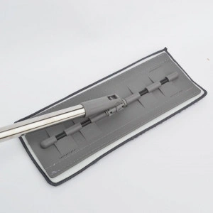 Mop plat din microfibra, rotire 360°, 42x12x130cm - Img 5