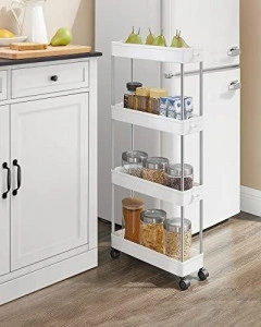 Organizator tip carucior multifunctional cu rotile, 4 rafturi