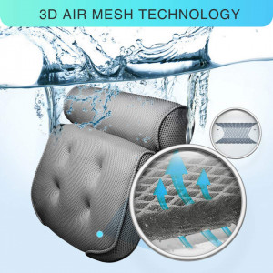 Perna confortabila pentru cada 3D Mesh, cuprindere in 6 ventuze, 35x35x10 cm - Img 2