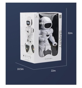 Robot inteligent cu inductie, card de proximitate, deplasare 360 grade, cu sunete si lumini, limba engleza - Img 3