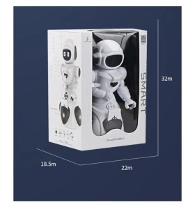 Robot inteligent cu inductie, card de proximitate, deplasare 360 grade, cu sunete si lumini, limba engleza - Img 3