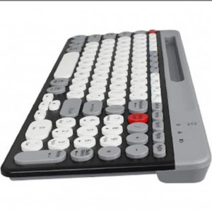 Tastatură fără fir cu Bluetooth, Aspect compact ultra silențios, suport telefon/tableta Qk8066 - Img 2