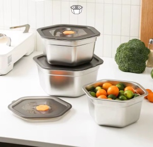 Tava gastronorm din inox cu capac, 2 l - Img 2