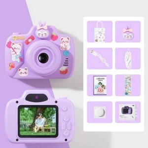 Aparat foto copii, display 2", microSD, Incarcare USB, 5 jocuri, filtre si rame creative - Img 2