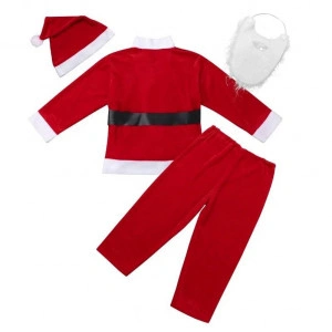 Costum catifea Moș Crăciun pentru copii - Img 4