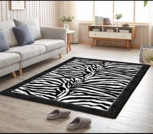 Covor pentru living, model zebra