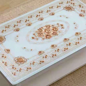 Fata de masa imprimata Gold, 58x98cm, PVC - Img 2