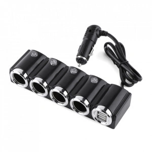 INCARCATOR AUTO PNI LIGHTER 04 CU 4 IESIRI BRICHETA 12V/24V SI 2 IESIRI USB (1A), INDICATOR LED - Img 2