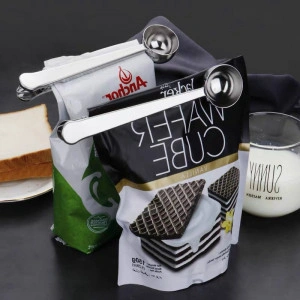 Lingurita dozare cafea cu cleste pentru punga, 16 cm