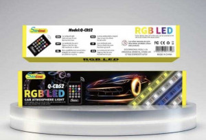 Lumini Ambientale RGB LED , Cu Telecomanda, Pentru Masina - Img 3