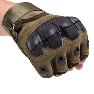 Manusi de lucru/bicicleta fara degete cu protectie militara