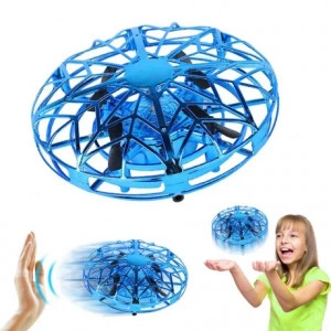 Mini drona OZN disc zburator interactiv cu senzori infrarosu lumina LED - Img 7