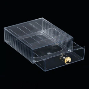 Organizator machiaj cu sertar, 19.5x15.3x5.3 cm