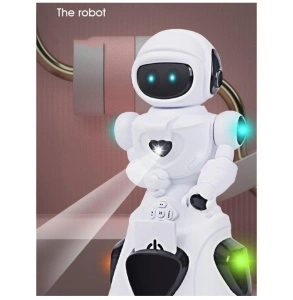 Robot inteligent cu inductie, card de proximitate, deplasare 360 grade, cu sunete si lumini, limba engleza - Img 4