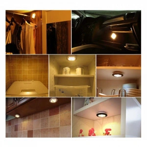 Set 3 lampi LED fara fir, autoadezive, cu telecomanda - Img 4