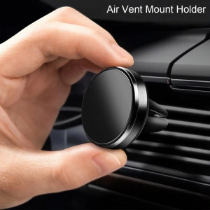 Suport Auto pentru Smartphone cu sistem de fixare în grila de aerisire , Negru - Img 2
