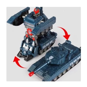 Tanc camuflaj, transformare in robot, lumini led intermitente si muzica - Img 4