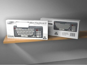 Tastatură fără fir cu Bluetooth, Aspect compact ultra silențios, suport telefon/tableta Qk8066 - Img 3