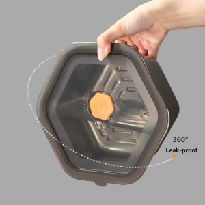 Tava gastronorm din inox cu capac, 2 l - Img 3