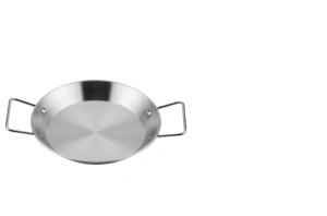 Tigaie mare cu 2 manere, inox, ideala pentru paella