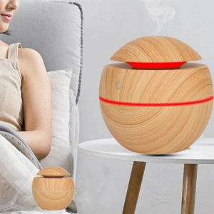 Umidificator si Difuzor de aroma ,120 ml lemn deschis - Img 5