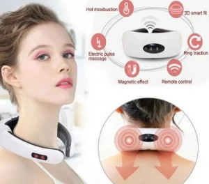 Aparat de masaj electromagnetic pentru cervicala, gat si spate, 6 tipuri de masaj - Img 2