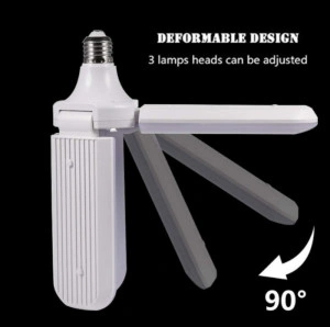 Bec Lampa LED pliabila cu 3 brate mobile ajustabile soclu E27 - Img 3