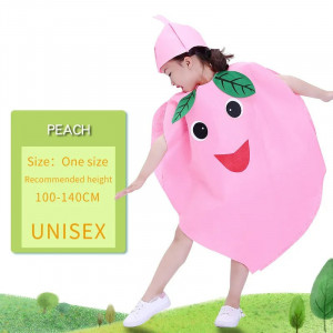 Costum fruct piersica, unisex, 3-8 ani - Img 2