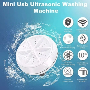 Dispozitiv mini masina de spalat universala pentru rufe si vesela cu ultrasunete, portabil, spalare rapida si convenabila acasa sau in calatorii - Img 5