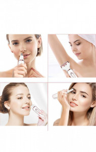 Epilator 4 in 1, Wet & Dry, 4 accesorii, cap de epilare lavabil - Img 2