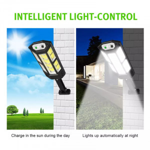 Lampa solara 43 LED SMD 10W, suport prindere, telecomanda - Img 4