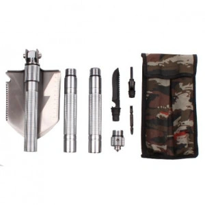 Lopata militara de camping Pliabila– Kit Multifunctional din Otel - Img 2