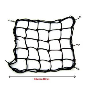 Plasă Elastică de Bagaje pentru Motocicletă 40x40 cm cu Cârlige de Fixare - Img 2