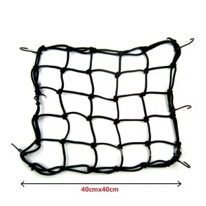 Plasă Elastică de Bagaje pentru Motocicletă 40x40 cm cu Cârlige de Fixare - Img 2