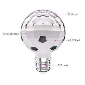 Proiector Bila Disco cu Lumini LED, Tip Bec cu Soclu E27 - Img 5