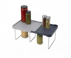 Raft organizator cu picioare pliabile 25,5-40,5 cm x 21,5 cm x 16,2 cm - Img 2