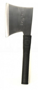 Satâr macelarie otel carbon pentru spart oase, maner cauciucat, 40 cm, 1000 gr - Img 2