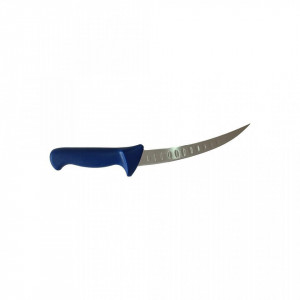 Set 3 cutite profesionale macelarie, 2 cutite dezosat si degresat, 1 cutit filetat, otel inoxidabil, albastru - Img 4