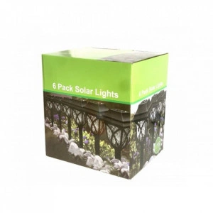 Set 6 bucati lampa solara cu fixare in pamant, negru - Img 3