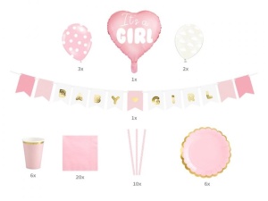Set decoratiuni ”It’s a girl” - Img 1
